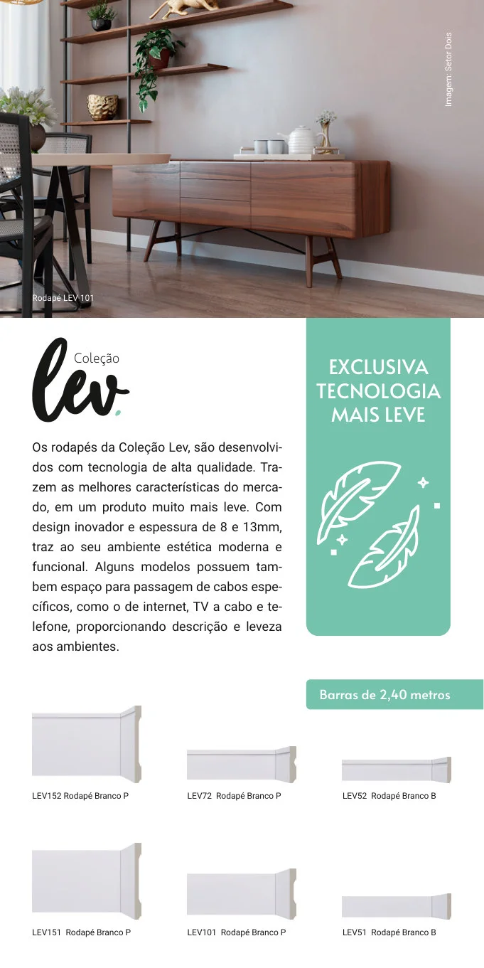 Linha SantaLuzia® | Rodapés, Rodatetos, Guarnições, Painéis e Mais miniatura 5